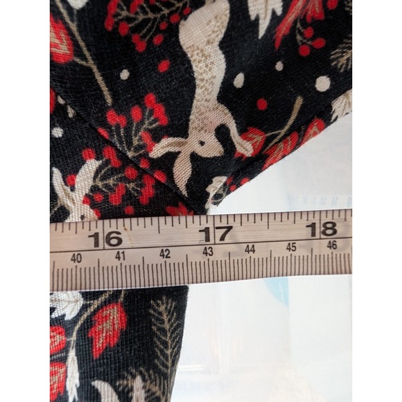 Boden Penny Rabbit Floral Print Retro Mod Dress Black Size 4L Whimsical Preppy - Picture 10 of 13